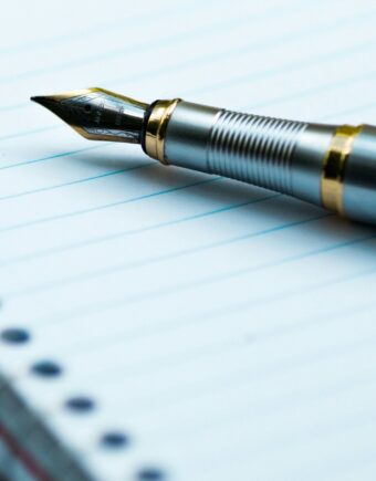 A pen on paper