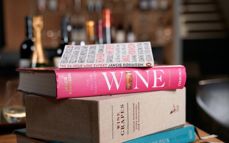 A selection of wine books