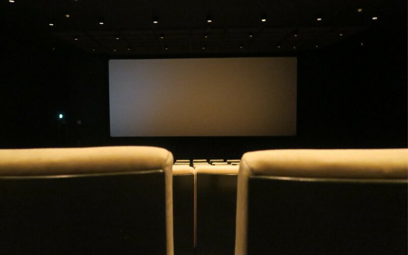 Inside a movie theatre