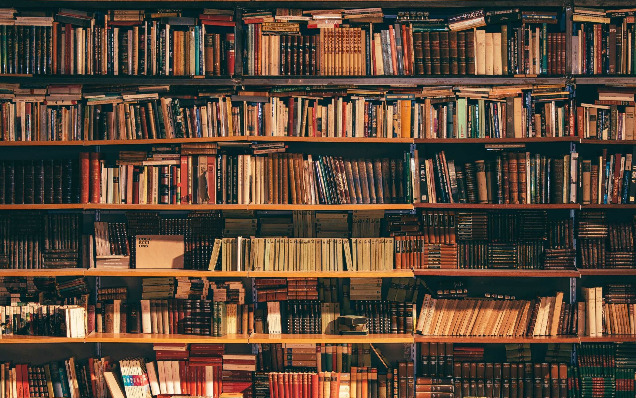 a bookshelf