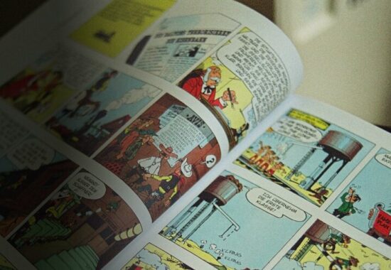 colourful comic book pages