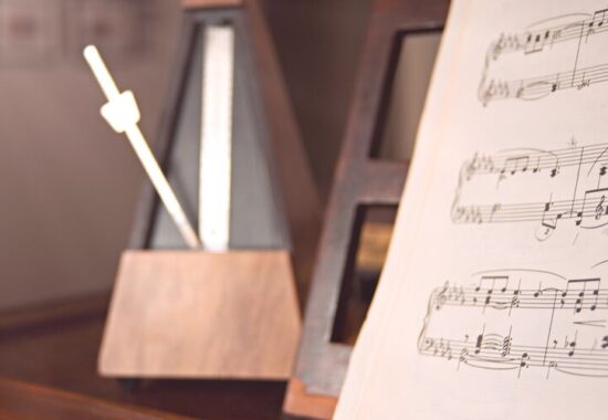 metronome and sheet music