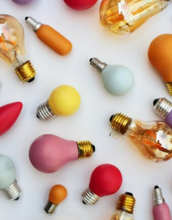 Coloured light bulbs