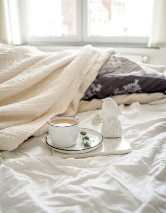 A cup of tea in bed