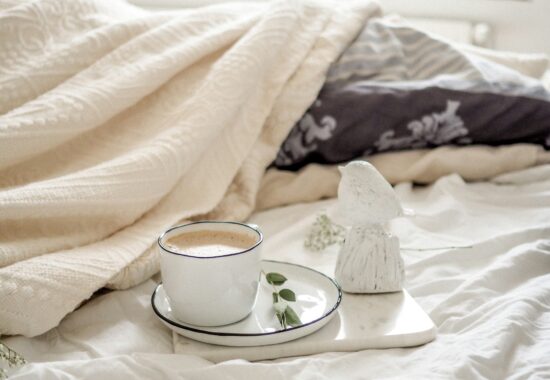 A cup of tea in bed